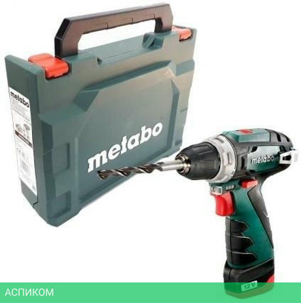 Дрель-шуруповерт Metabo BS Basic с 2-мя АКБ, кейс (600984500)