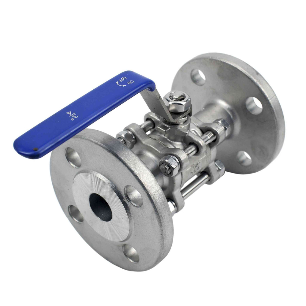 Stainless steel ball valve Elephant BV.F.Fp.T.ISO.304.180 580 psi, SS304, full port, flanged connection, with ISO 5211 mounting pad