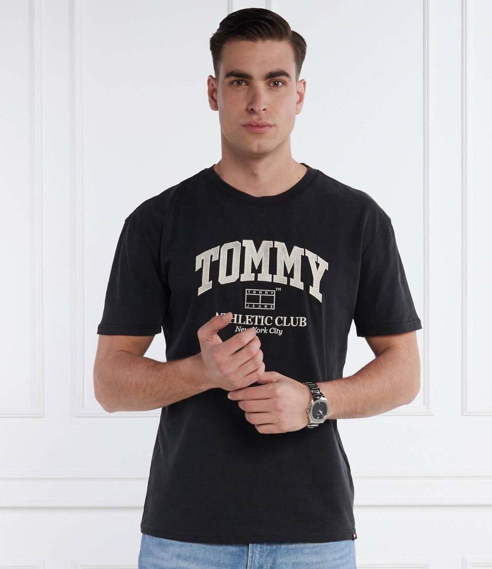 Футболка ATHLETIC CLUB Tommy Jeans - графитовый(DM0DM18557)