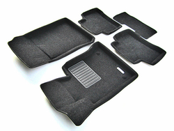 Коврики салона для MERCEDES W204 (C-Class) (2008-) Euromat 3D Business черные. Арт. EMC3D-003503