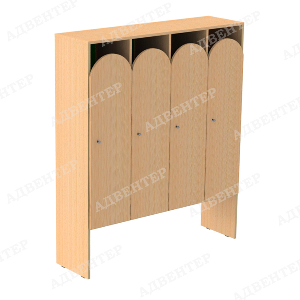 Шкаф детский для одежды 4 СЕКЦИИ