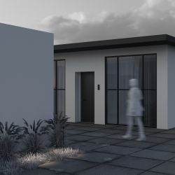 Уличный грунтовый светодиодный светильник Maytoni   O504FL-L1B3K1