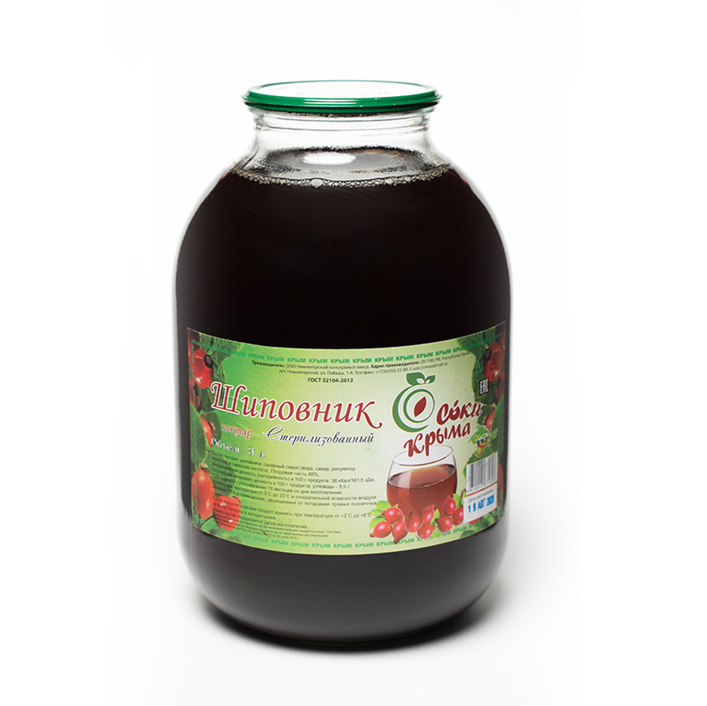 Нектар "Соки Крыма" Шиповник (не из концентрата) 3 л