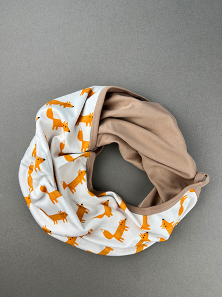 Плед 2-х сторонний LooJoo Лисы / Карамель