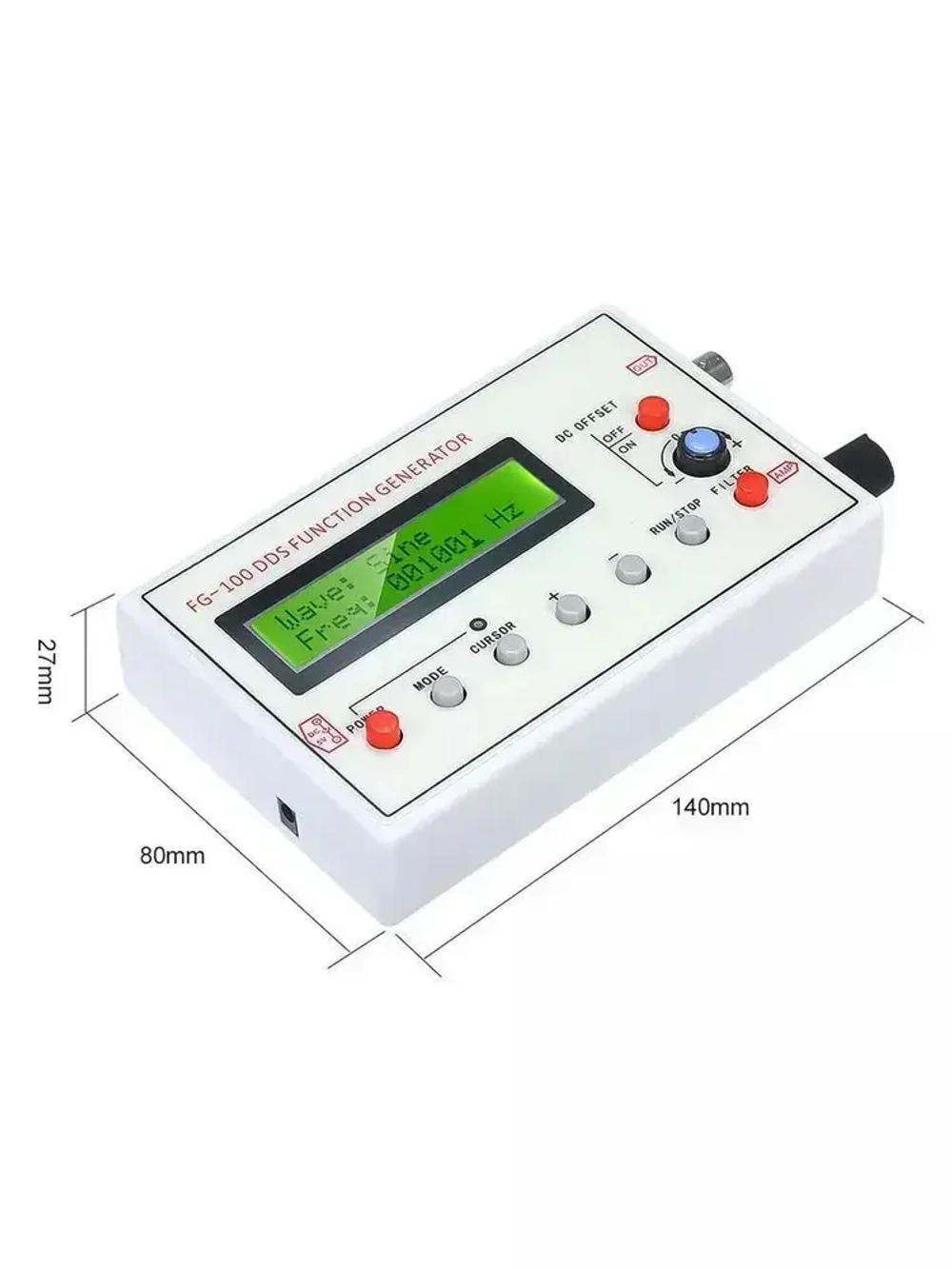 Генератор сигналов FG-100, 1ГЦ-500 КГЦ
