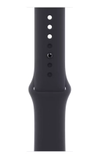 Apple Watch Series 8, 41 мм, из алюминия цвета «тёмная ночь», спортивный ремешок