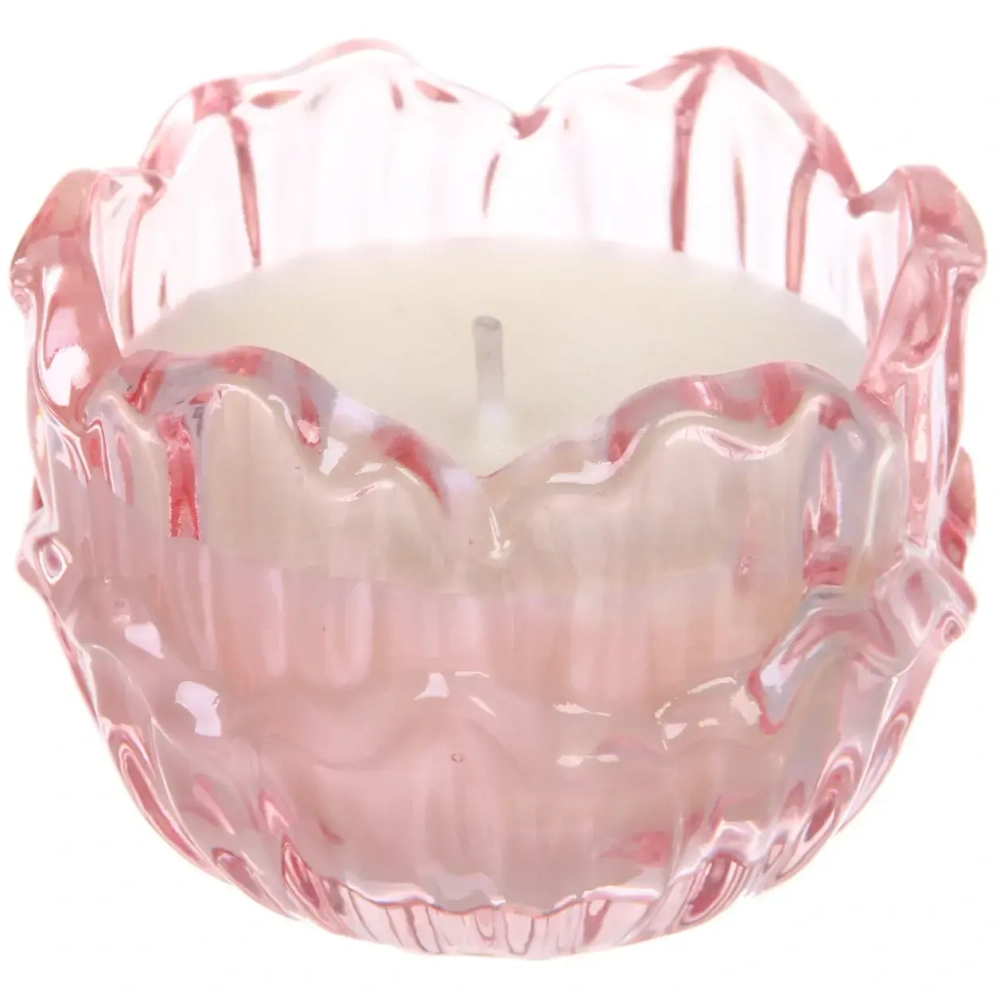 Свеча в стакане «Пламя» 8,3*6 см, Розовый