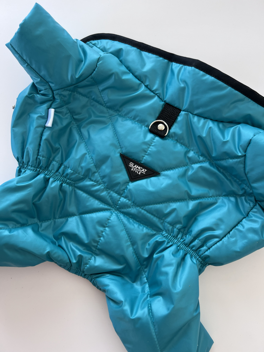 Демисезонный комбинезон с кнопками на животе (унисекс) бирюзовый