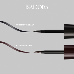 IsaDora Glossy Eyeliner - водостойкая подводка для глаз, 2,5 ml