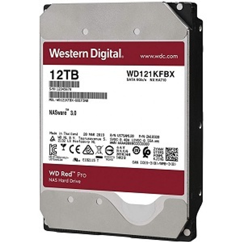 Жесткий диск HDD 12Tb Western Digital SATA-III, 256Mb, 5400rpm RED PRO (WD121KFBX)