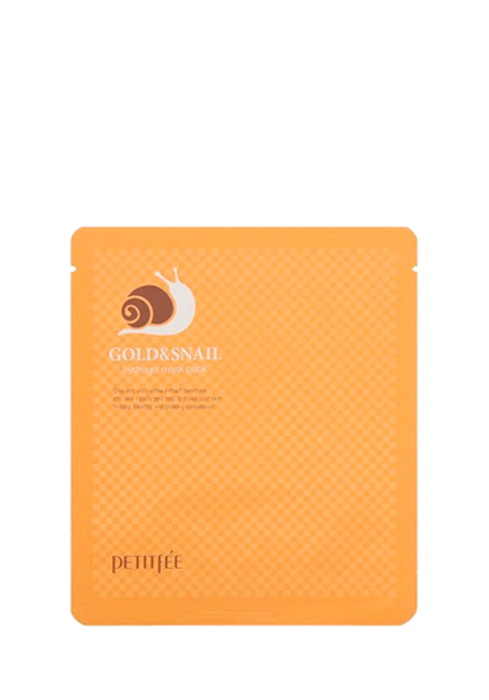 Petitfee Gold & Snail Hydrogel Mask Гидрогелевая маска с золотом и улиточным муцином