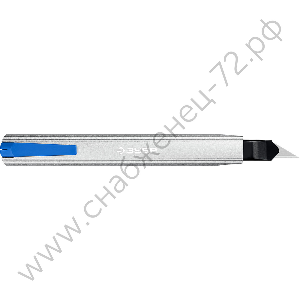 ЗУБР ПРО-9А, 9 мм, металлический нож с автостопом, Профессионал (09152)