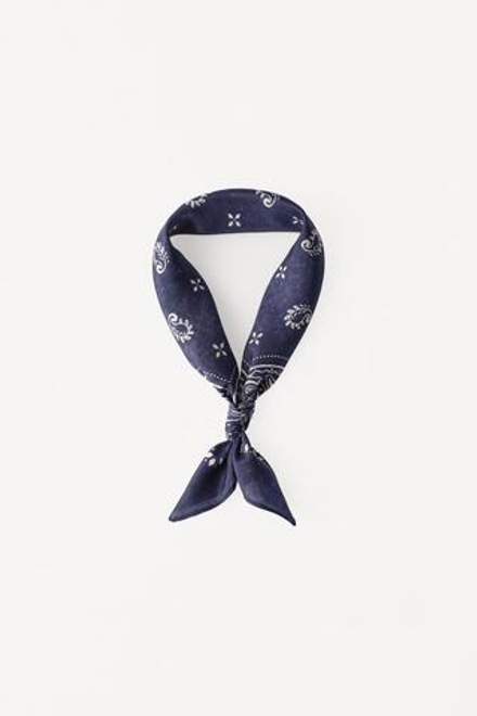 ZARA X WILLY CHAVARRIA ШЕЛКОВАЯ БАНДАНА, СИНИЙ