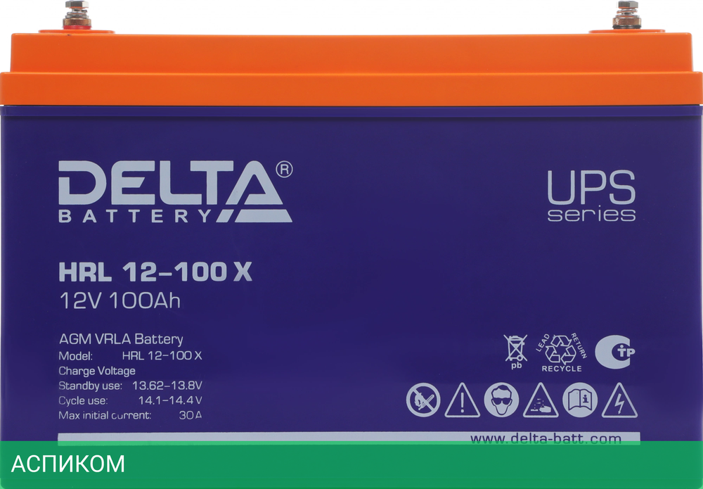 Аккумулятор для ИБП Delta HRL 12-100 X