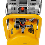 Компрессор безмасляный, малошумный DLS 1500/50, 1500 ВТ, 2x750, 50 л, 260 л/мин Denzel