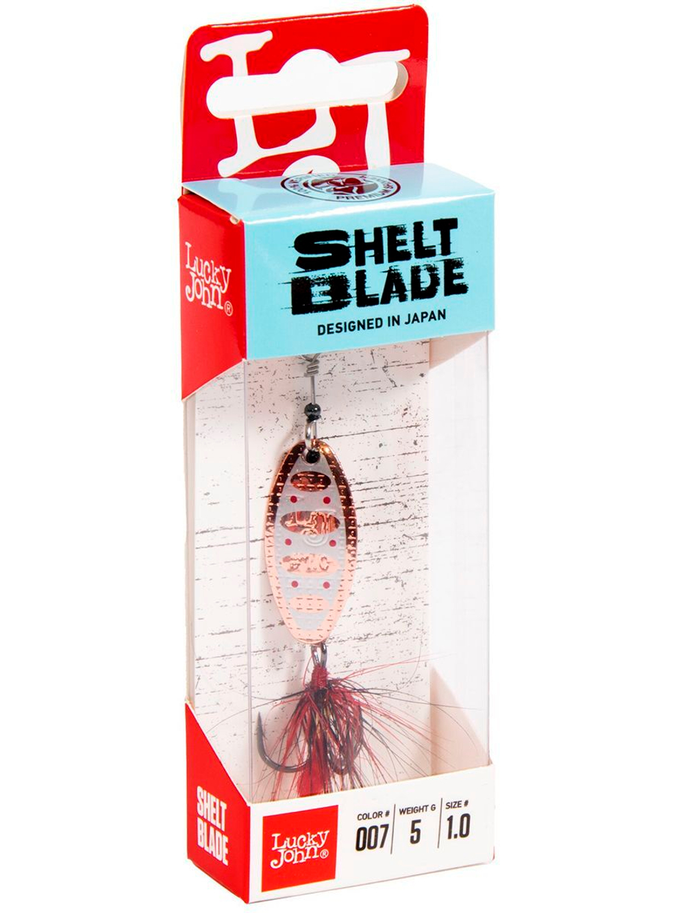 Блесна вращающаяся Lucky John SHELT BLADE 3.0г 010 в блистере