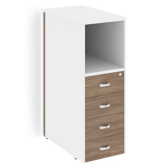 Оникс Тумба с подсветкой 4 ящика завершающая, левая O.R-TV-4.S (L)  436*767*1185