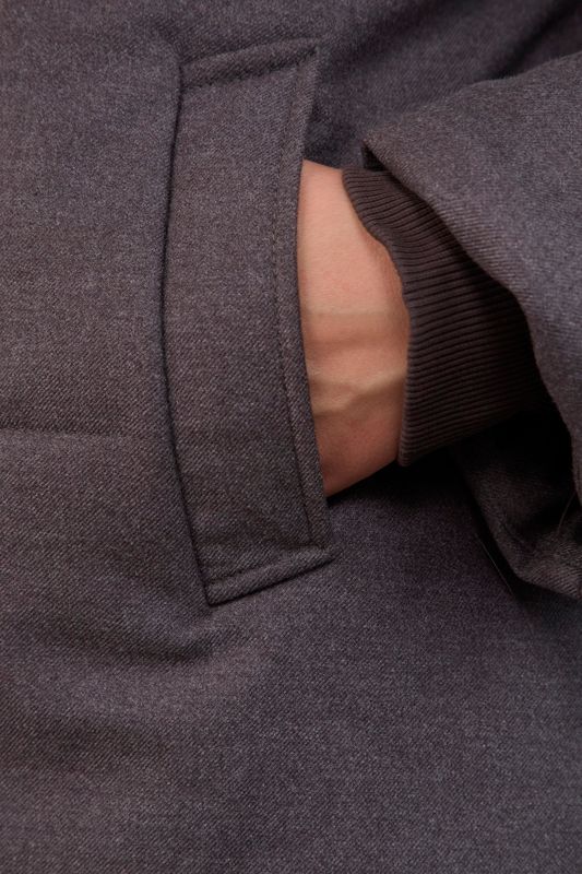 Куртка укороченная стеганая, графит