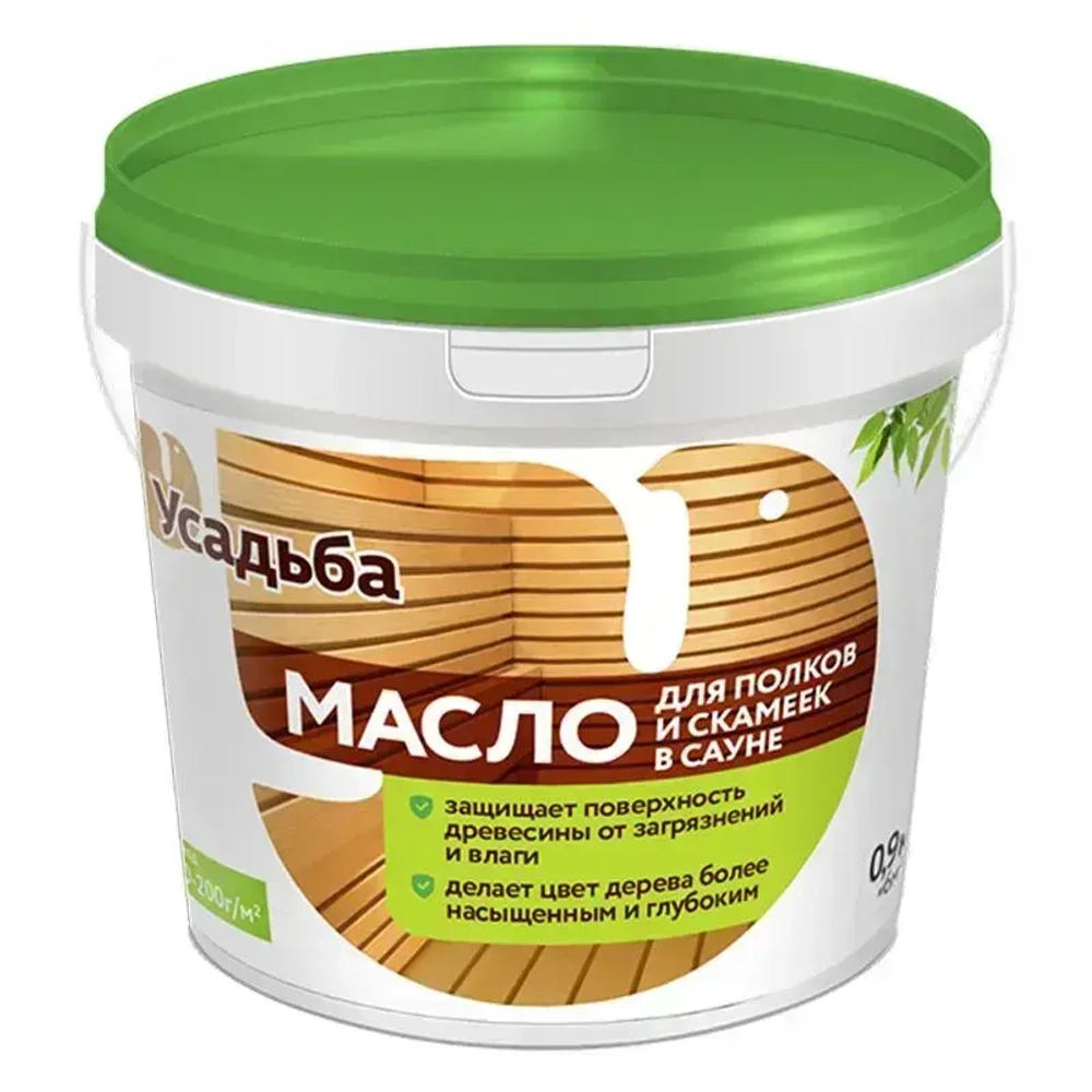 Масло для полков и скамеек в сауне "Усадьба-216" (0,5кг)