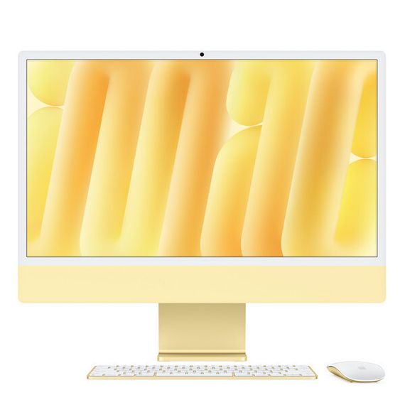 iMac 24&quot; Retina 4,5K, M4 (10C CPU, 10C GPU, 2024), 24 ГБ, 1 ТБ SSD, желтый