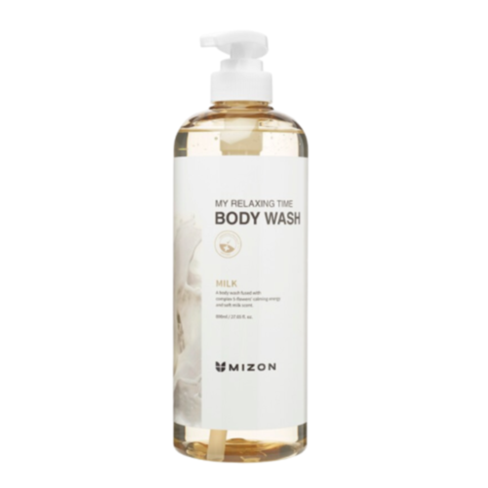 Mizon My Relaxing Time Body Wash Milk гель для душа с экстрактом кокосового молока