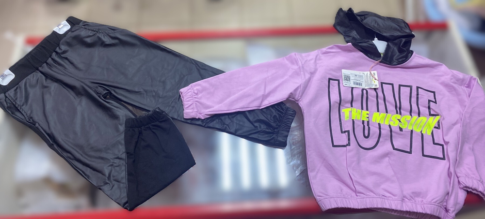 Комплект на девочку турецкий комбинированный на рост 116 см