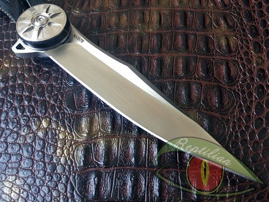 Складной нож Reptilian Мото-2 c клинком из стали 9Cr18MoV, рукоять G10 / алюминий