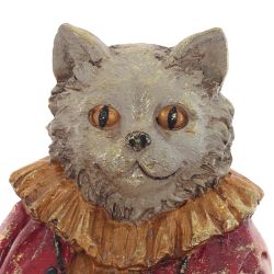 GAEM Фигурка декоративная "Кот" с часами, L14,5 W14,5 H41,5 см