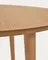 Раздвижной стол Oqui Ø90-170х90 см, шпон дуба