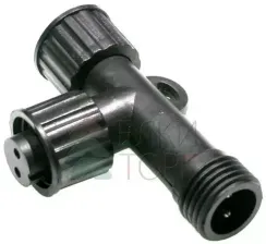 Разветвитель 2 - х лучевой для гирлянд системы Sealed 220V., каучук черный, Beauty Led (LLR12-1)