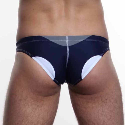 Мужские плавки брифы темно-синие Seobean Dark Blue Beach Season Brief