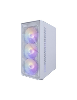 1STPLAYER FD3-M White / mATX / 4x120mm LED fans / FD3-M-WH-4F1-W