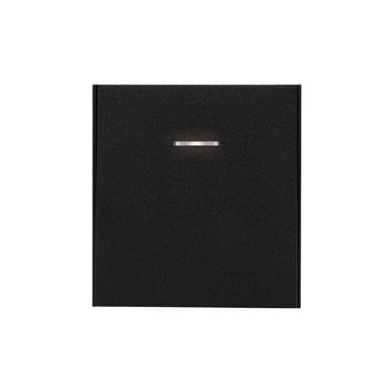 Выключатель STRONG 1 кл перекрестный (переключатель) с подсветкой 10А с/у антрацит KRANZ