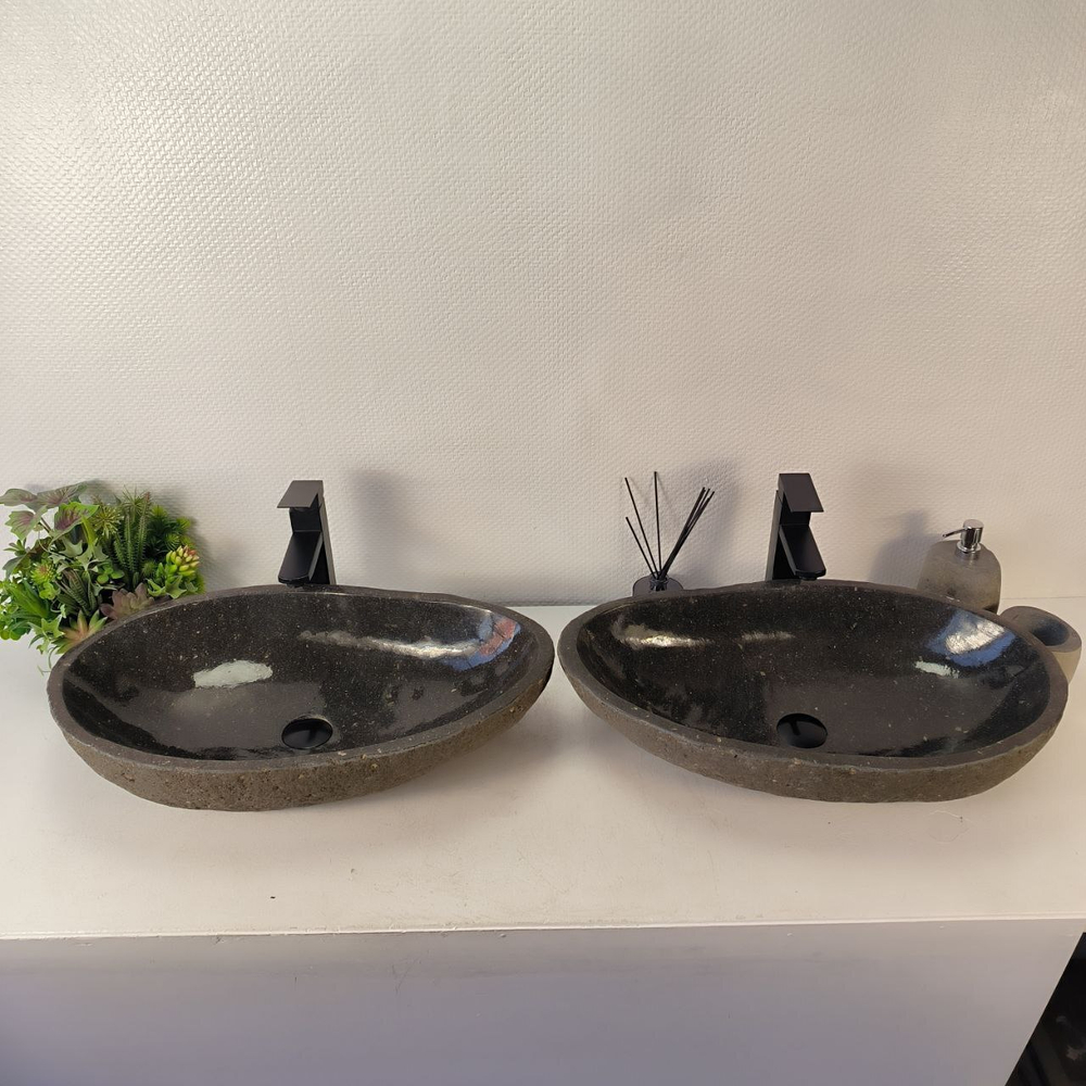 Раковина из речного камня ПАРА! RS-65341 64*38*15 0866