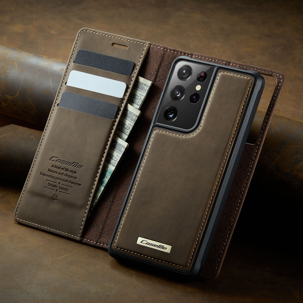 Чехол-кошелек CaseMe 2 in 1 MagSafe Samsung Galaxy S21 Ultra