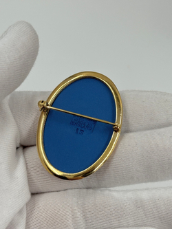 Брошь Wedgwood синяя
