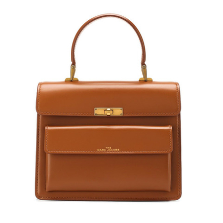 СУМКА MARC JACOBS THE UPTOWN COW LEATHER BAG BROWN