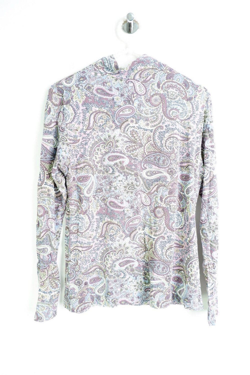 Водолазка с пестрым принтом, визуально на 46 размер