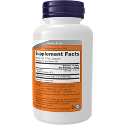 Now Foods L-Methionine 500 mg 100 veg capsules, Метионин