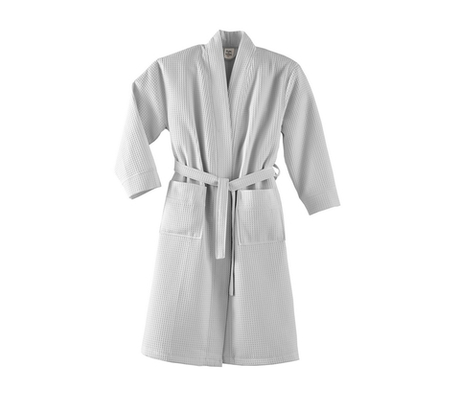 Халат вафельный Blanc des Vosges серый
