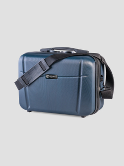 Чемодан L с кейсом в комплекте Темно-синий