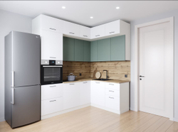 Кухонный гарнитур угловой Муссон 2200х1700 (38мм)