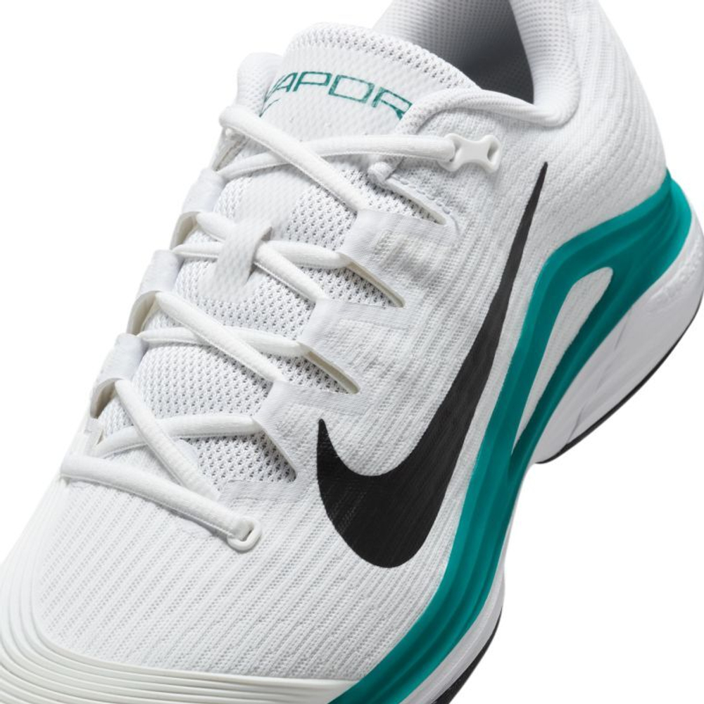 Мужские кроссовки теннисные Nike Zoom Vapor 12 - white/black/radiant emerald