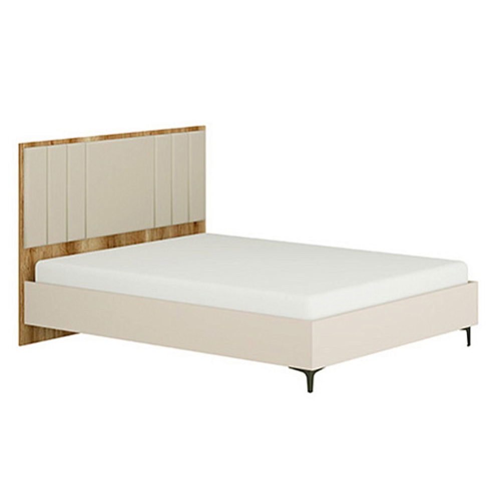 ДЖУЛИЯ 7.16 Кровать 1600 с ортопедом (ФУР) (Дуб Каньон / Сатин) ИВАРУ