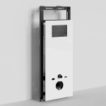 Инсталляция для унитаза WasserKraft Salm 27TLT.010.ME.WH.MB04 с черной матовой кнопкой