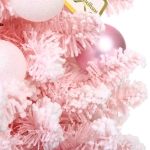 Елка декоративная «Нежность» 90 см, ПВХ с белым напылением (136 веток), Розовый