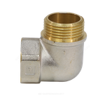 Угольник латунь никель Ду 20 (3/4") ВР/НР 9002 ГОСТ 32585-2013 Aquasfera 9002-02