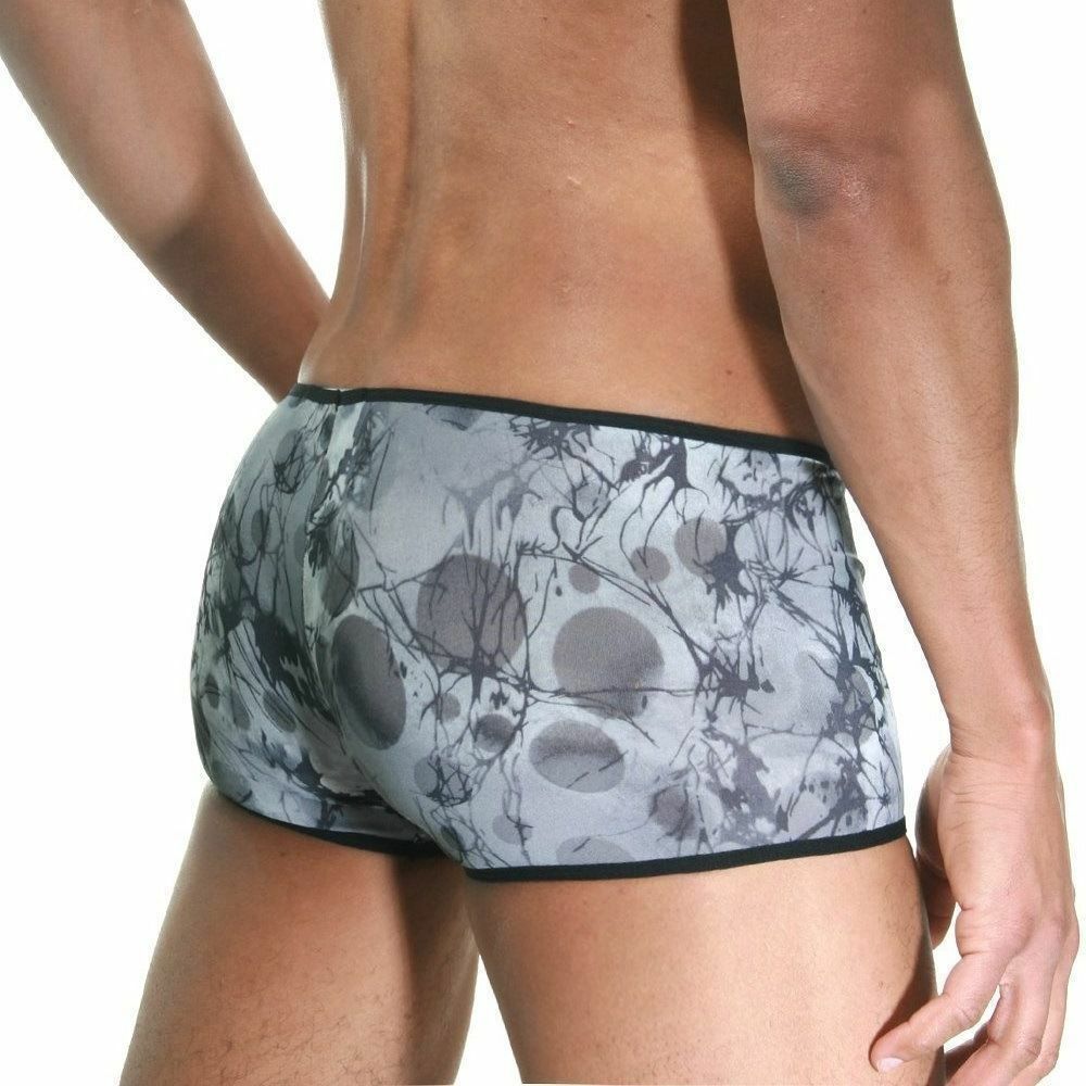 Мужские трусы хипсы серые с черной окантовкой Cosmos Colors GW30_GB