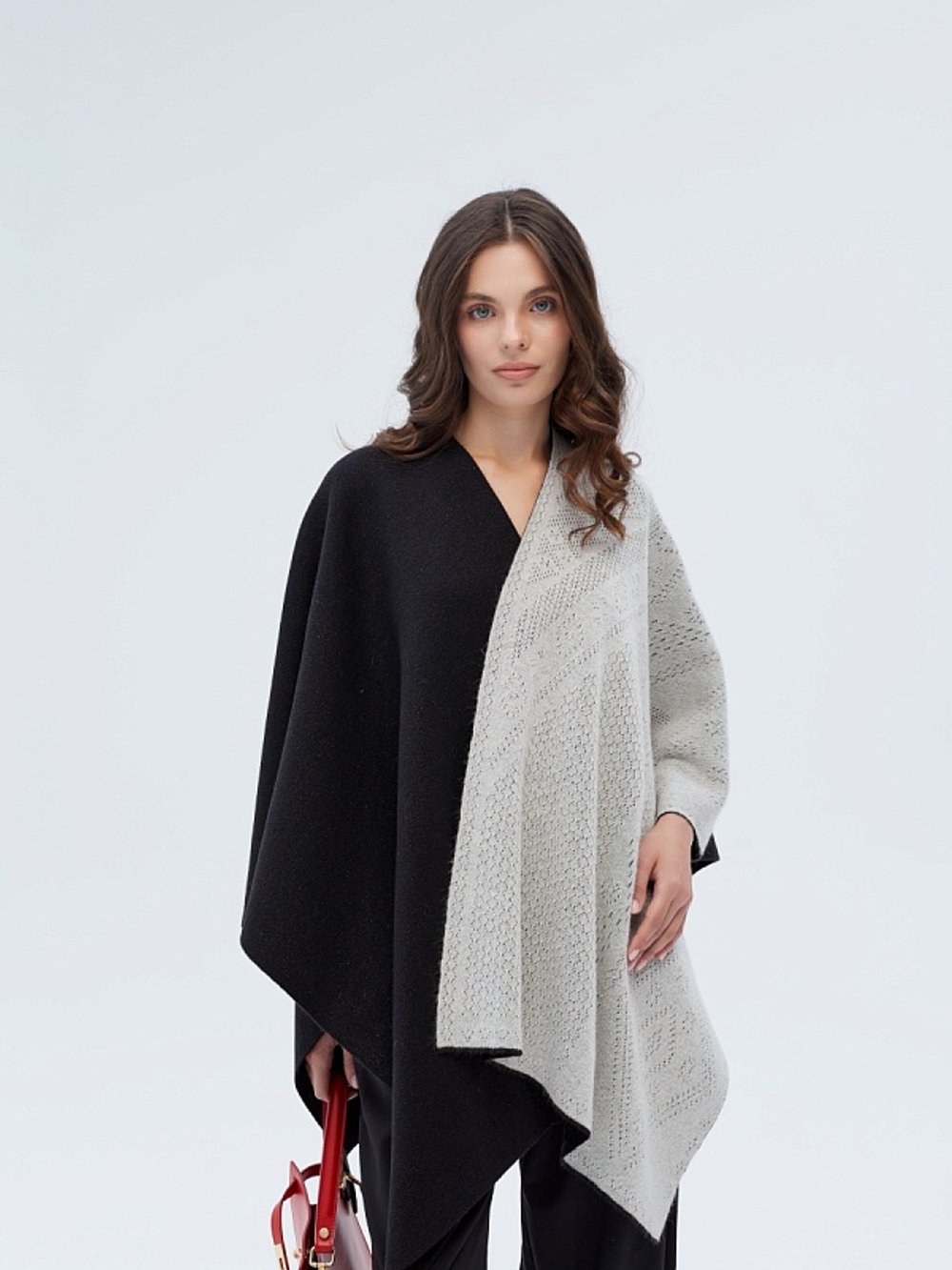 Накидка женская НК221 комбинированная