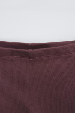 ZARA КОМПЛЕКТ ИЗ ТОЛСТОВКИ С ЦВЕТОЧНЫМ ПРИНТОМ И ЛЕГИНСОВ В РУБЧИК, ТЕРРАКОТОВЫЙ